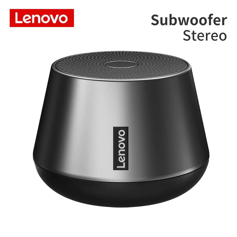 Lenovo-K3 Pro Alto-falantes Bluetooth Sem Fio, Alto-falante Portátil, Leitor de Música com Microfone, Som Estéreo HiFi, Subwoofer, Exterior