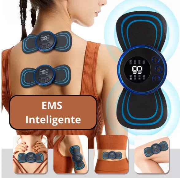 Mini Massageador EMS Estimulador Elétrico De Pescoço Portátil Para Alívio Da Dor Muscular Cervical- Neverdie Store